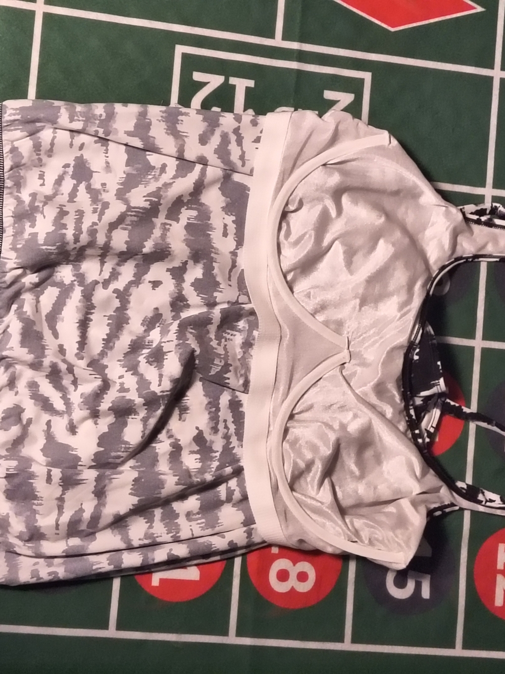 NWT Swim Solutions Tankini Top 22W Black White Zebra Underwire Plus Swim - Picture 8 of 15